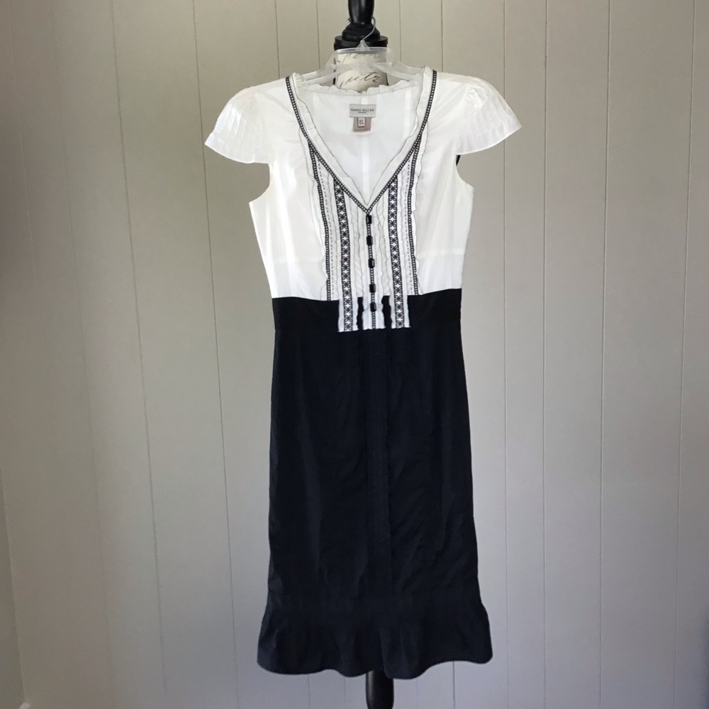 Karen Millen dress. Black and White size US 4